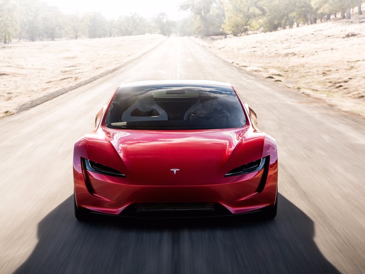 Carro esportivo elétrico tesla roadster carro elétrico de nova geração