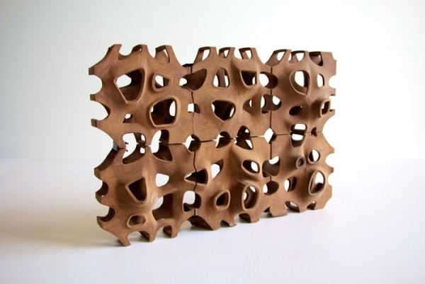tela de parede poroso madeira-impressão 3D materiais inovadores