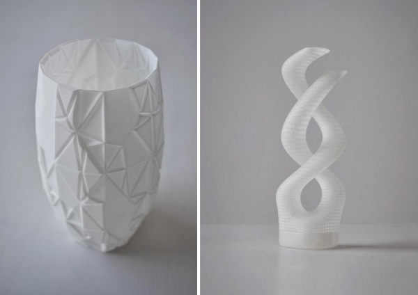 Produtos de impressão 3D Vaso de Náilon de Origami Vaso de Resina de DNA