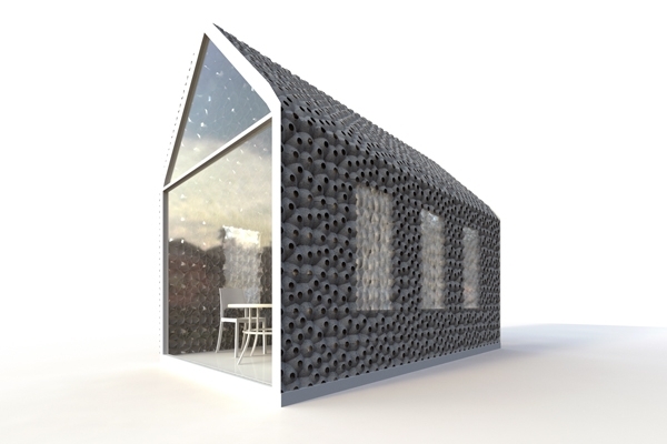 Inovação de isolamento de casa leve de cimento-polímero de objeto 3D