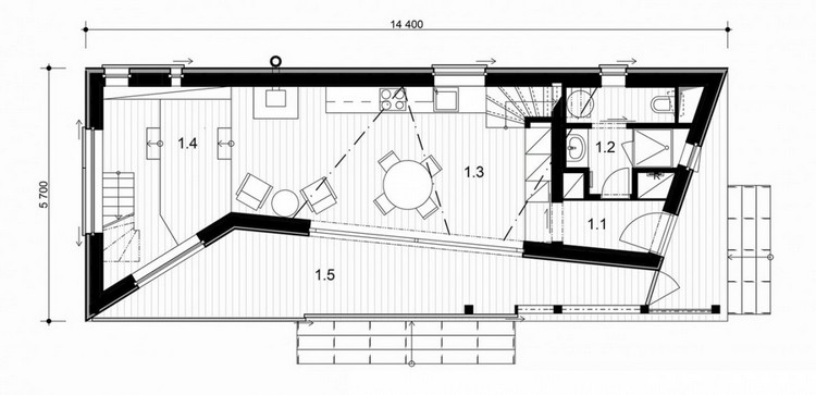 eficiência energética-casa-planta-planta baixa-piso térreo