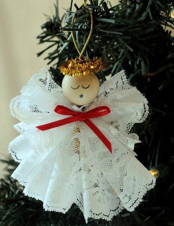 Idéia de artesanato, decorações de Natal, árvore de Natal