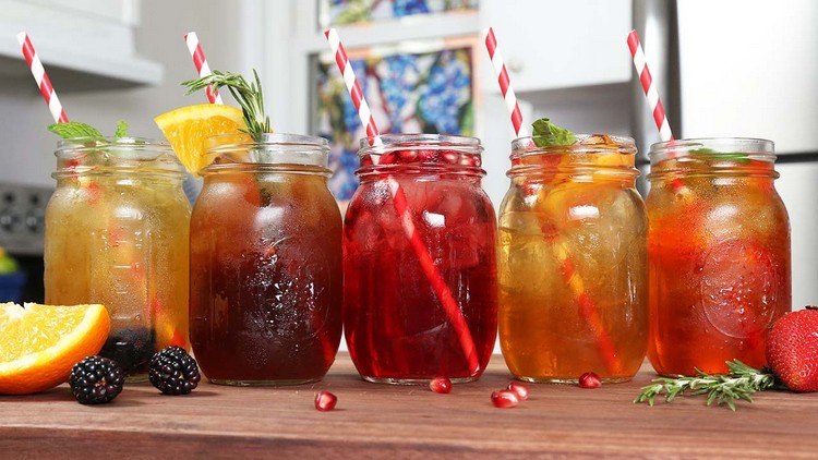 refresco de chá gelado bebidas primavera verão