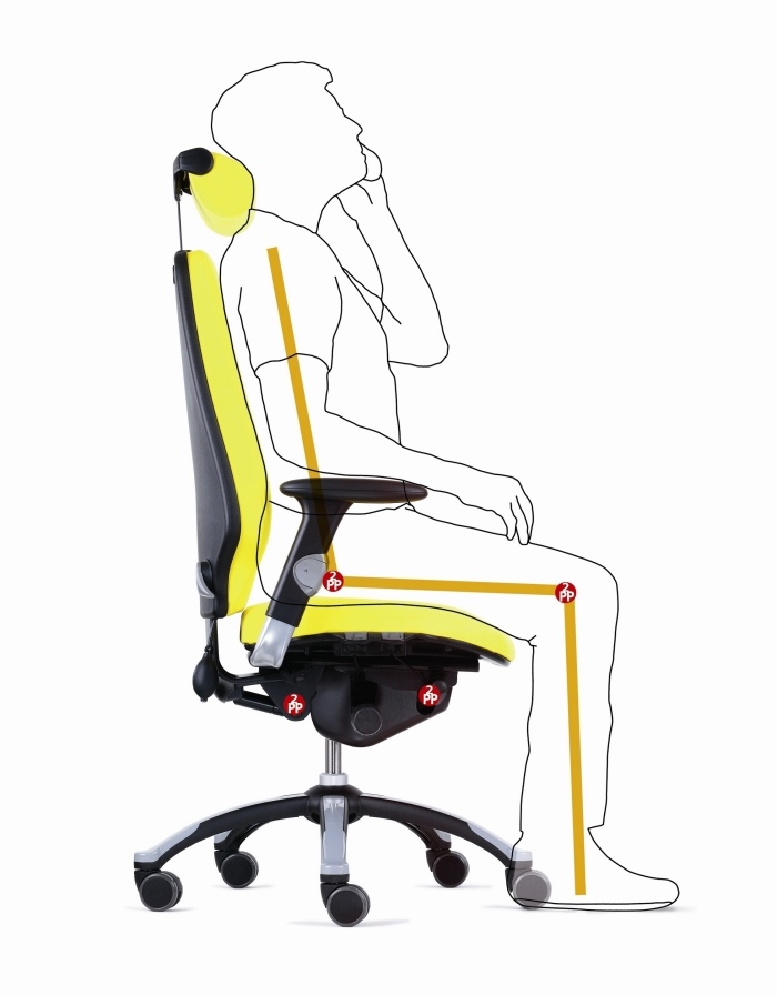 Cadeira ergonômica para escritório com postura ergonômica