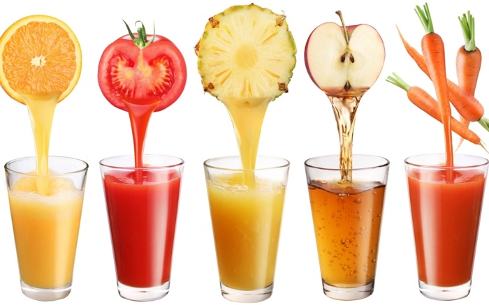 suco de fruta nutrição abacaxi cenoura tomate maçã laranja