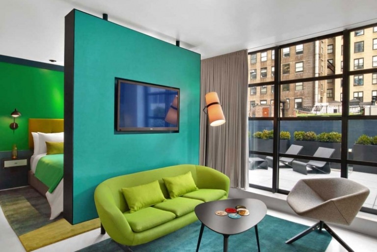 Decorando seu primeiro apartamento - design colorido