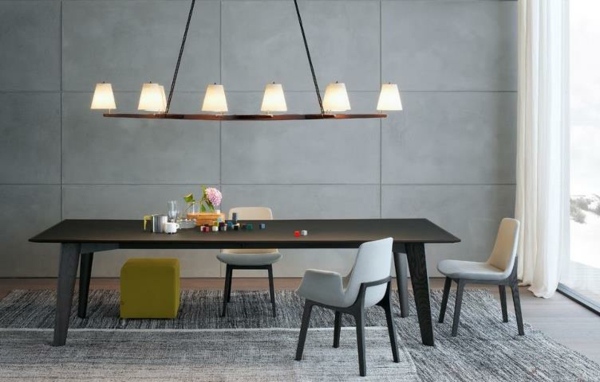 configurar dicas lustre mesa de madeira moderna cadeiras brancas