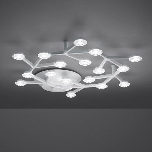 luzes de teto projetadas por pequenas lâmpadas artemide