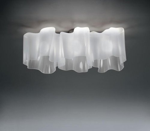luzes de teto de design da artemide wellenmuster