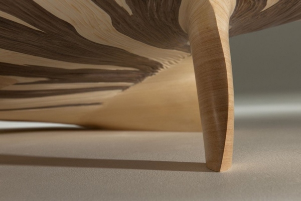 design de mesa com formato de nautilus adoro detalhes