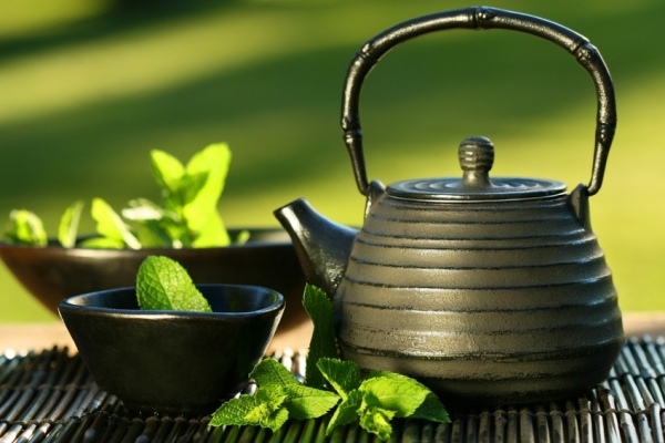 Bule de chá verde Elixir saudável