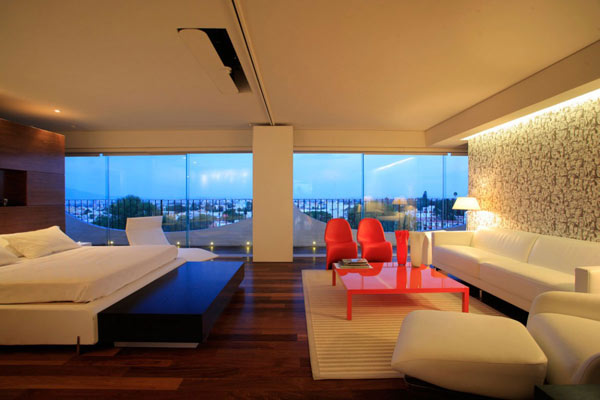 extravagante design interior - quarto moderno