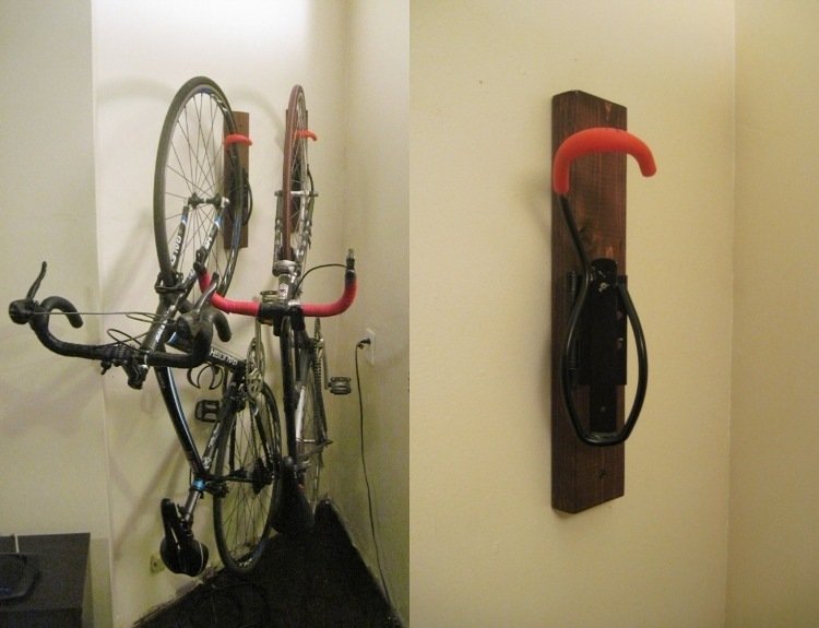 bicicleta-montar-parede-construir-você-instruções-gancho-parede-montagem-tábuas de madeira