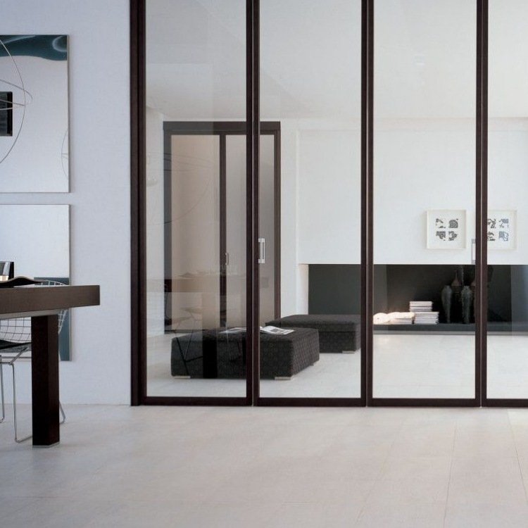 porta dobrável-interior-quarto-divisor-unika-adielle-vidro-quadro-marrom-escuro
