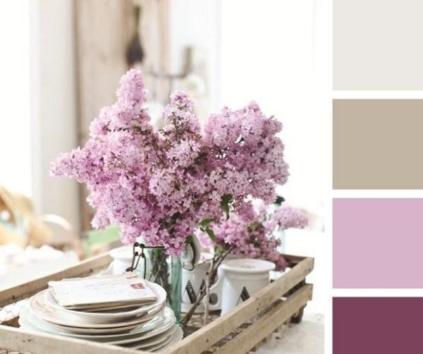 cores da parede teste de cores do buquê lilás combinações de cores sombreadas