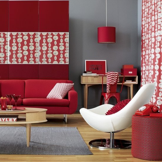cores de parede teste tipo de cor vermelho sala de estar combinação cinza