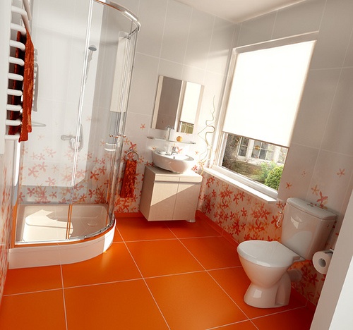 Cores-tendências-no-banheiro-2012-laranja radiante de energia