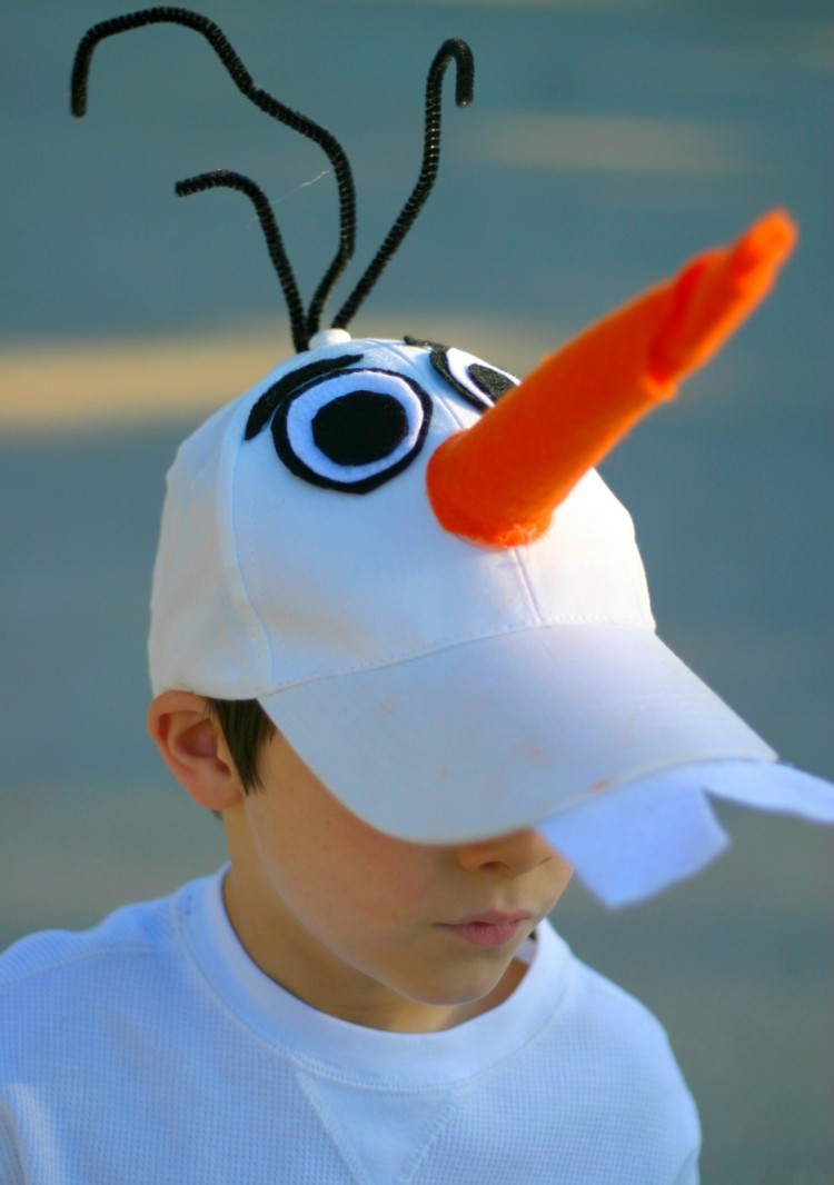 fantasias de carnaval para crianças olaf chapéu feltro rosto fio de pelúcia