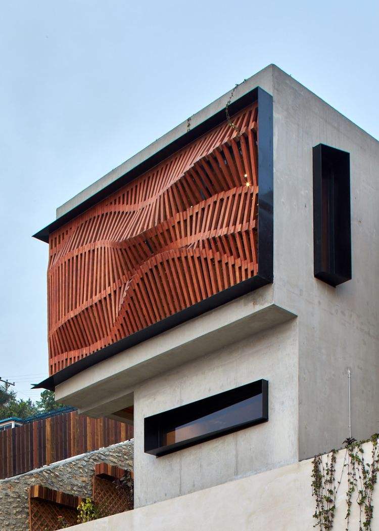 revestimento de fachada de casa de design moderno janela ortbedon minimalista