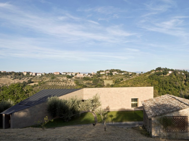 fachada lajes arenito arquitetura moderna minimalismo