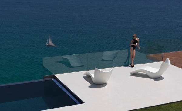 espreguiçadeira ao ar livre vondom
