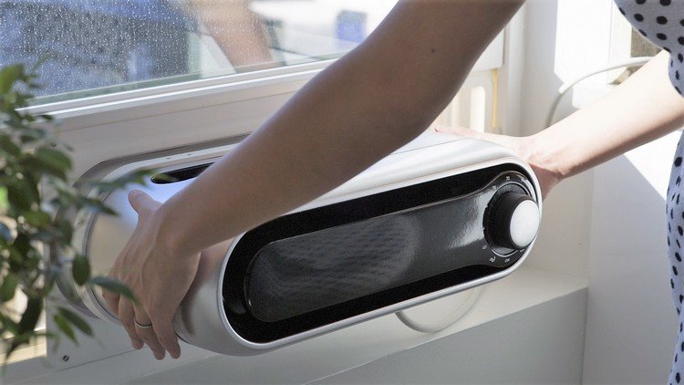 Ar condicionado de janela tamanho compacto-fácil de montar-noria