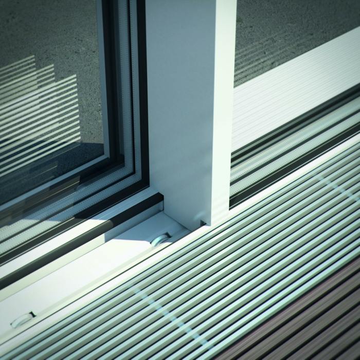 perfis de janelas porta portas deslizantes rodas terraço schüco