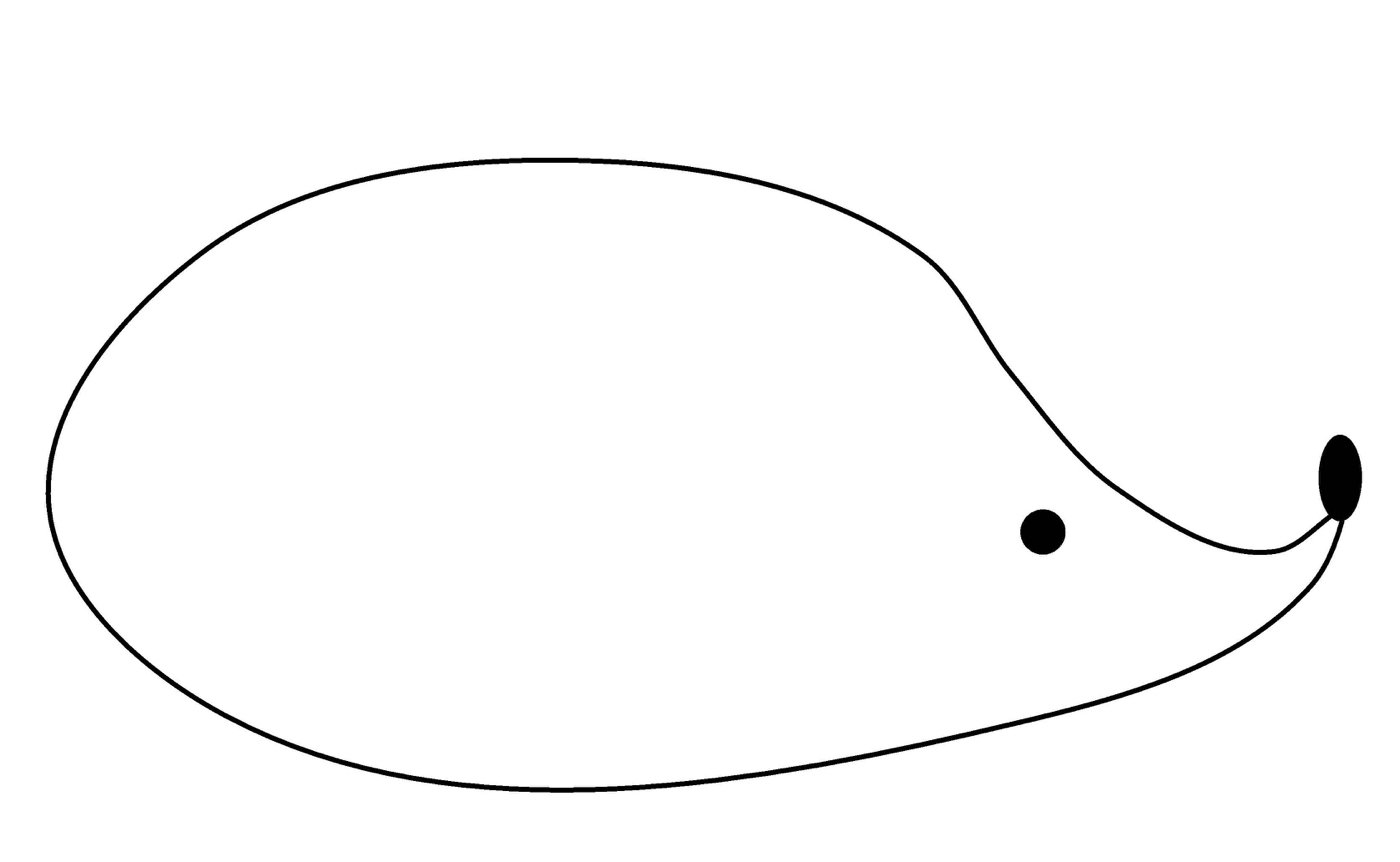 Modelo de funileiro de ouriço para imprimir