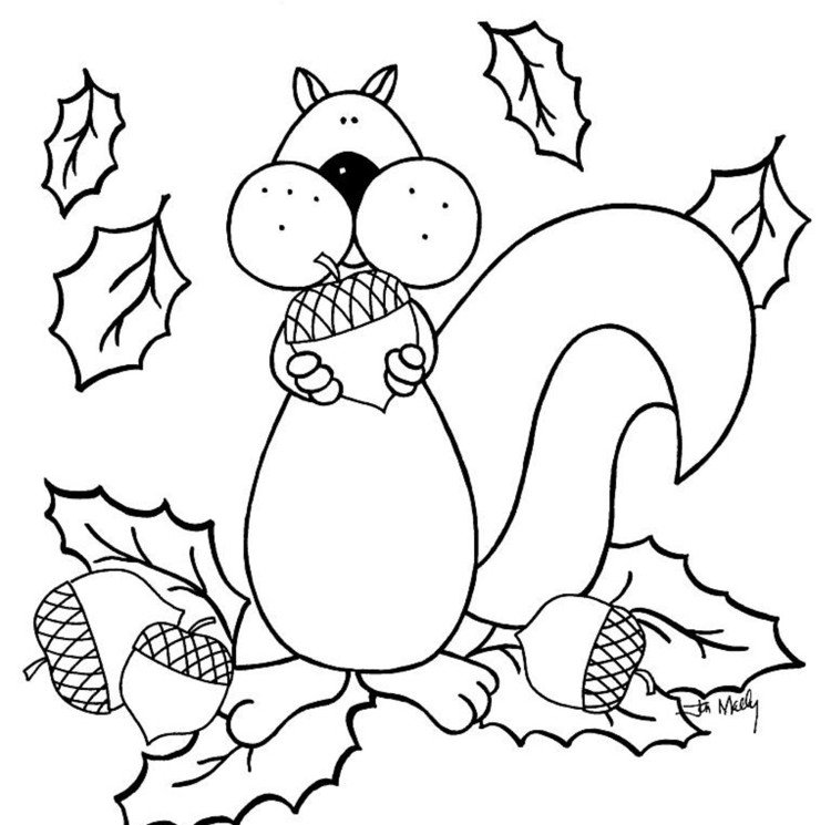 window-pictures-autumn-templates-squirrel-acorn