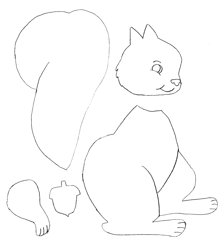 window-pictures-autumn-templates-squirrel-paint-do-it-yourself