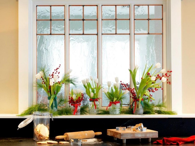 decoração de janela-tinkering-spring-tulips-white-glass-green-decorate