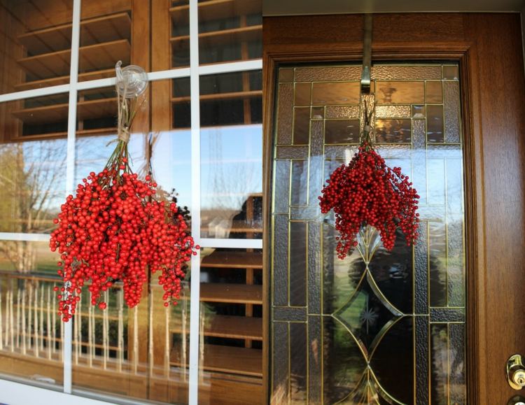 janela decoração tinker berries ideia inverno vermelho natal joias