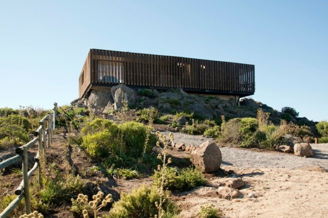 Casa com vista para o deserto e natureza selvagem