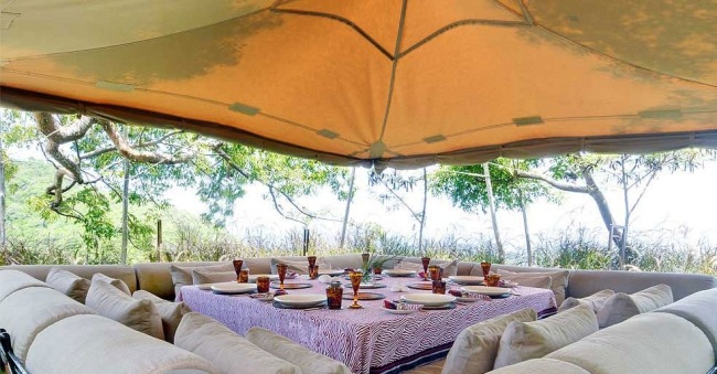 vivendas de férias caribe área de jantar exterior villa de ópio