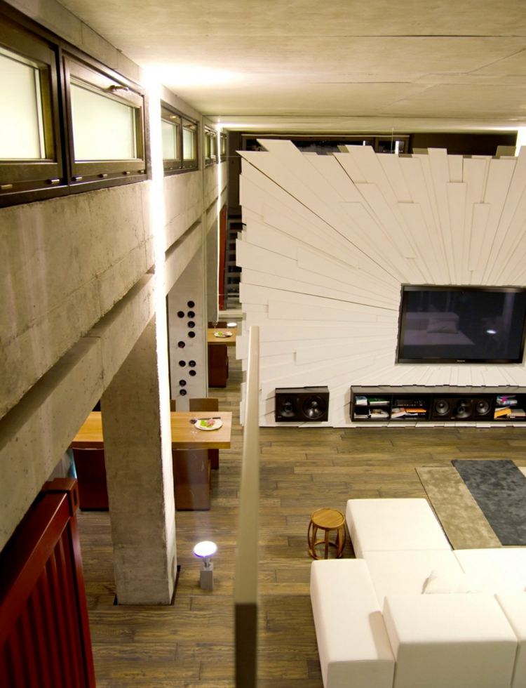 tv-wall-ideas-loft-design-original-panel-shards-optics