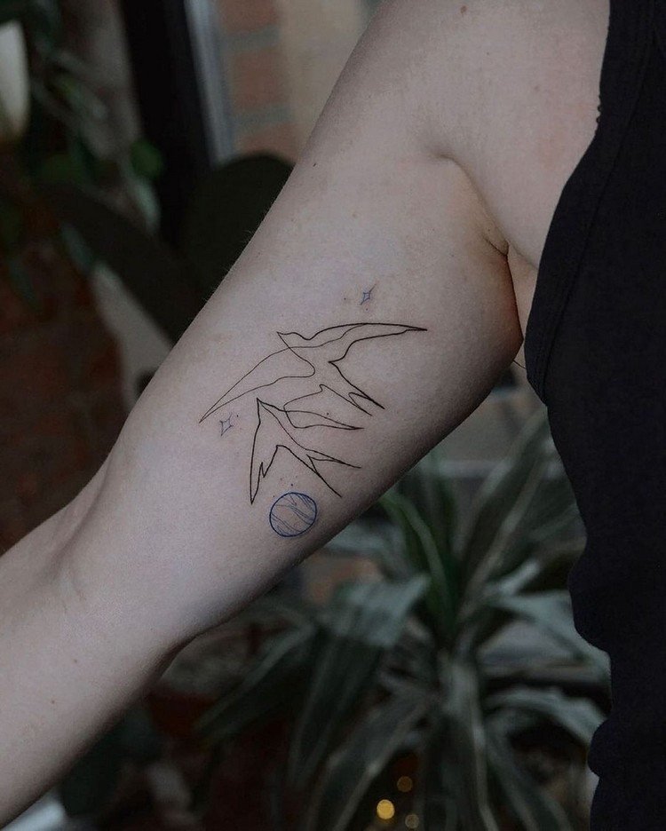 Imagens de design de tatuagem de pássaros finelhe ideias de tatuagem