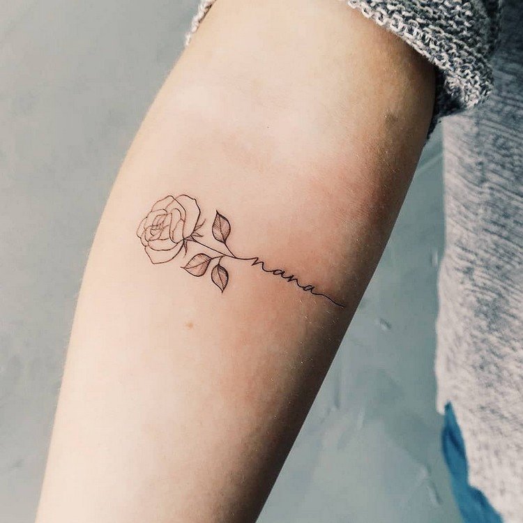 Rose tatuagem design para mulheres finelihe tatuagem ideias parte superior do braço