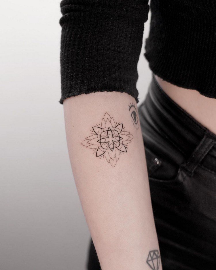 Tendências de tatuagem de antebraço de Fineline 2021