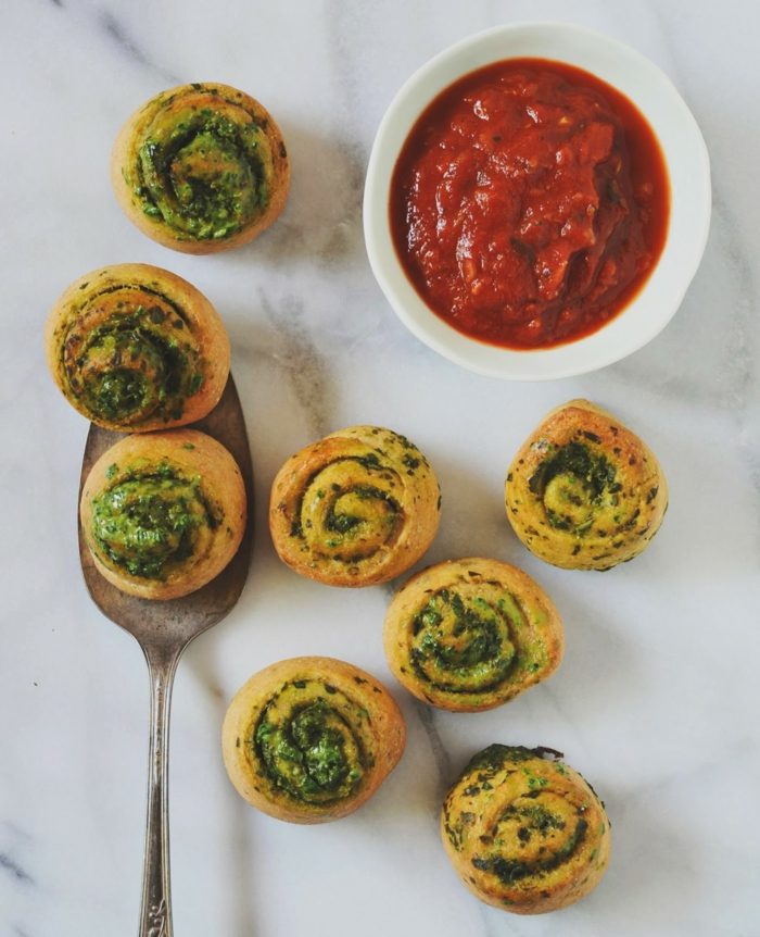 Rölchen-mit-Spinach
