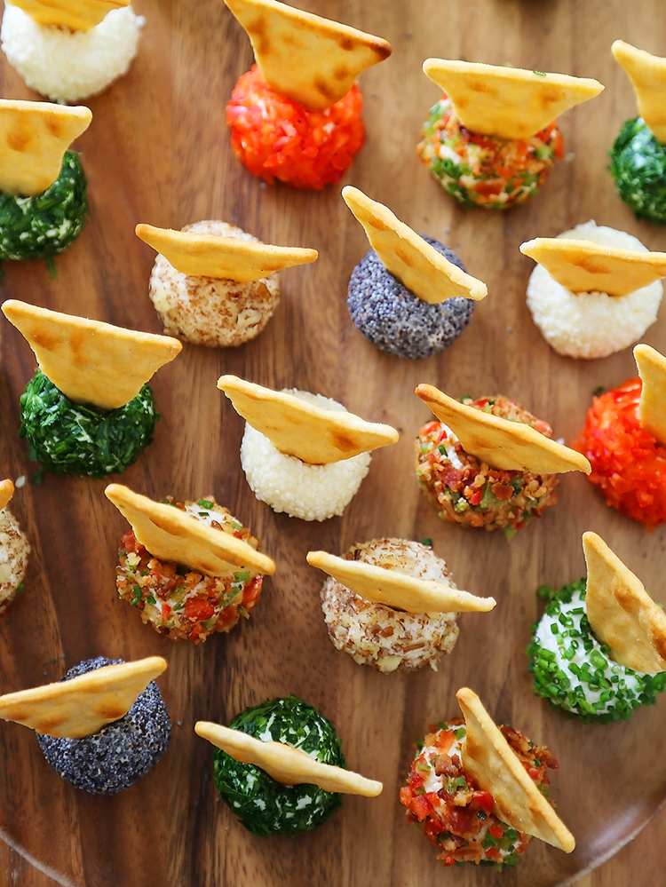 Petiscos rápidos - canapés para festas - bolinhos de queijo - biscoitos - guarnição