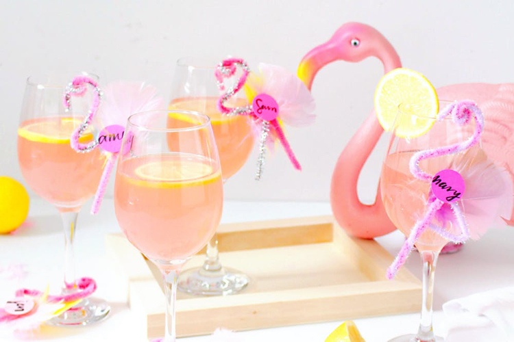 coquetel funileiro flamingo deco para festa