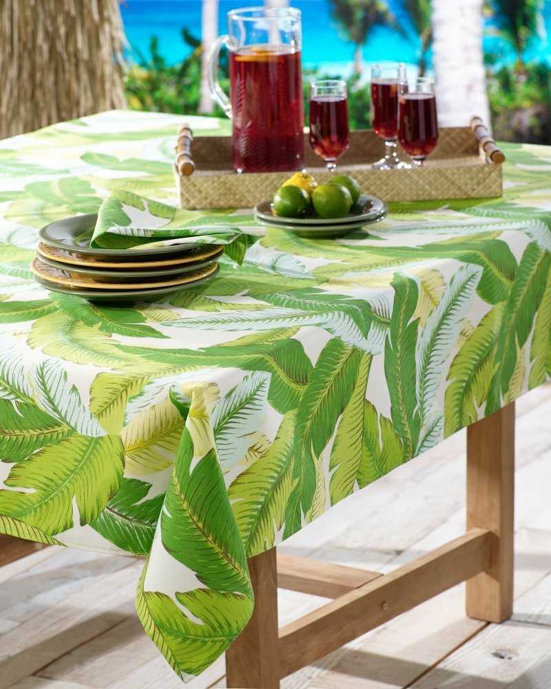 toalhas de mesa de jardim tommy bahama blaetter banana feliz limonada