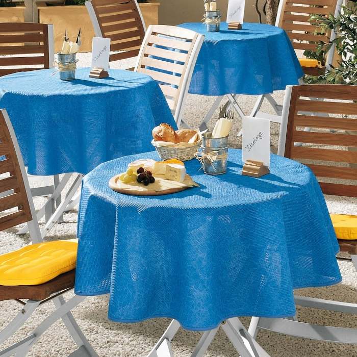 Toalhas de mesa de jardim-outdoor-GARDESSE-tecido-sintético-resistente às intempéries-moderno-azul