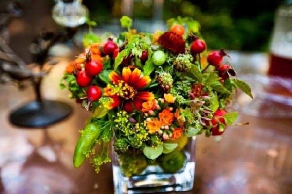 idéias de decoração de mesa de vaso de flores de vidro - para ocasiões diferentes