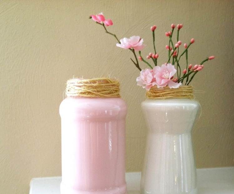 fita-decoração-vidro-ideias-vidro-branco-rosa-cor-decorar-juta