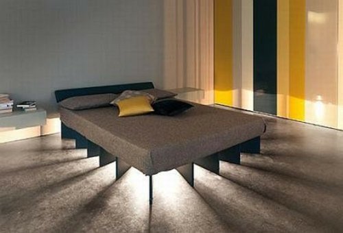 iluminação de cama interessante