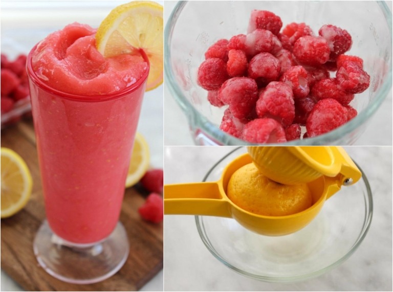 Receita de limonada de framboesa com vodka