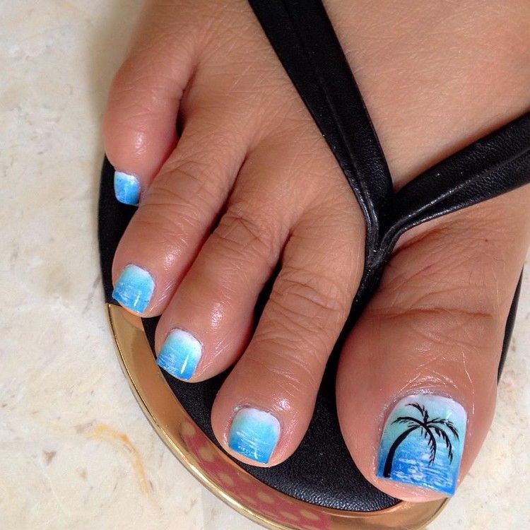 Idéias para unhas dos pés de verão belas idéias para pedicure 2021