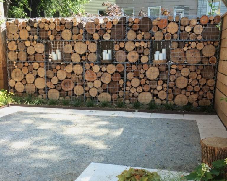 Gabion wall-garden-wood-ideas-modern