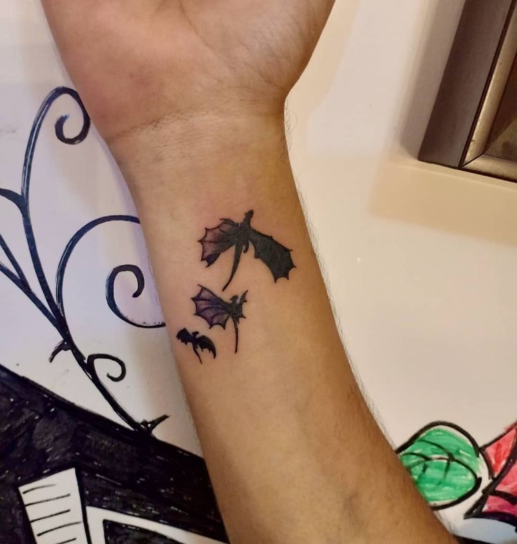 jogo dos tronos tatuagem desenhos ideias tatuagens culto série dragões bebês braço